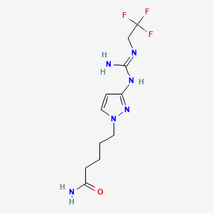 Chemical structure of ICI 162,846