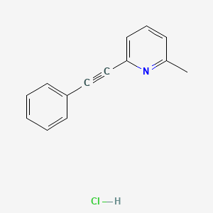 Chemical structure of MPEP Hydrochloride