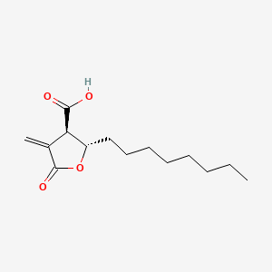 Chemical structure of (-)-trans-C75