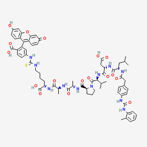 Chemical structure of LDV FITC