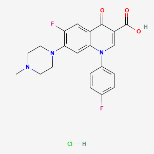 Chemical structure of Difloxacin HCl