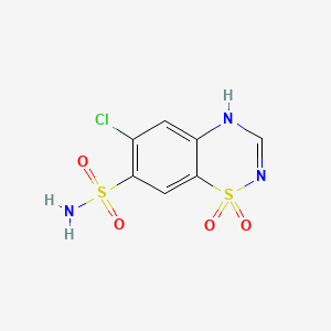 Chemical structure of Chlorothiazide