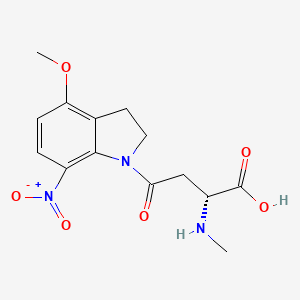 Chemical structure of MNI-caged-NMDA