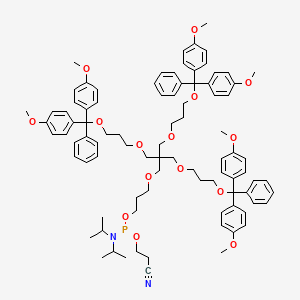 Chemical structure of Long trebler phosphoramidite