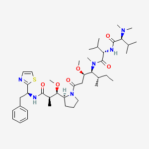 Chemical structure of Dolastatin 10