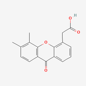 Chemical structure of DMXAA (Vadimezan)
