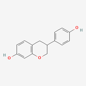 Chemical structure of Equol