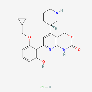 Chemical structure of Bay 65-1942 HCl salt