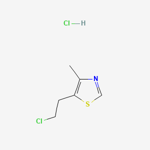 Chemical structure of Clomethiazole hydrochloride