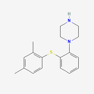 Chemical structure of Vortioxetine