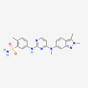 Chemical structure of Pazopanib