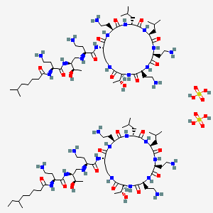 Chemical structure of Colistin Sulfate