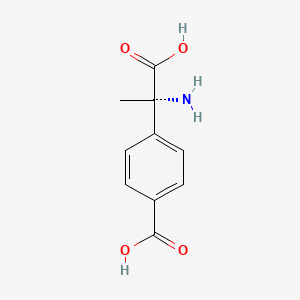 Chemical structure of (S)-MCPG
