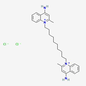 Chemical structure of Dequalinium Chloride