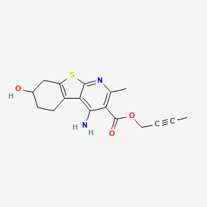Chemical structure of SB 205384