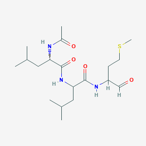 Chemical structure of ALLM (Calpain Inhibitor)