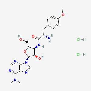 Chemical structure of Puromycin Hydrochloride