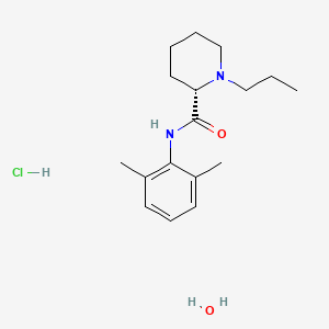 Chemical structure of Ropivacaine hydrochloride monohydrate