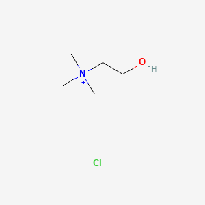 Chemical structure of Choline Chloride