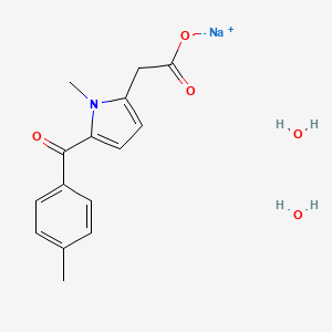 Chemical structure of Tolmetin sodium dihydrate