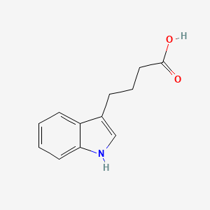 Chemical structure of Indole-3-Butyric Acid