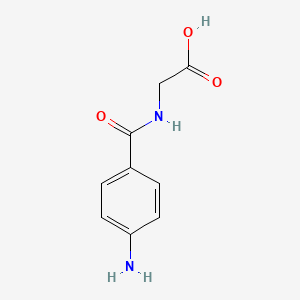 Chemical structure of 4-Aminohippuric Acid