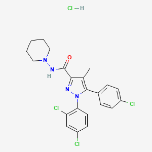 Chemical structure of Rimonabant hydrochloride