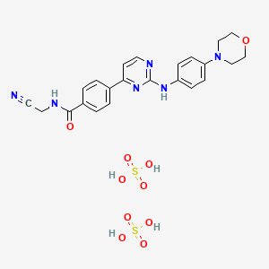 Chemical structure of CYT387 sulfate salt