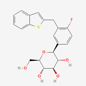 Chemical structure of Ipragliflozin