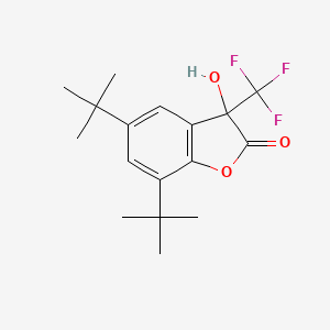Chemical structure of rac BHFF