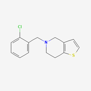 Chemical structure of Ticlopidine
