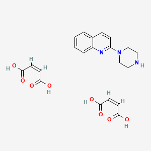 Chemical structure of Quipazine dimaleate