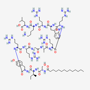 Chemical structure of ZIP, Biotinylated