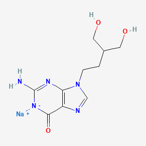 Chemical structure of Penciclovir Sodium