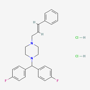 Chemical structure of Flunarizine 2HCl