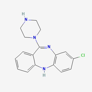 Chemical structure of N-Desmethylclozapine