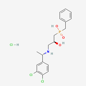 Chemical structure of CGP 55845 hydrochloride