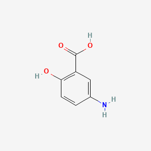 Chemical structure of Mesalamine