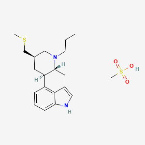 Chemical structure of Pergolide mesylate