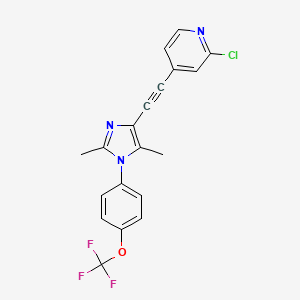 Chemical structure of CTEP (RO4956371)