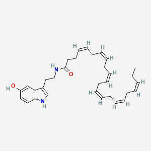 Chemical structure of Docosahexaenoyl Serotonin