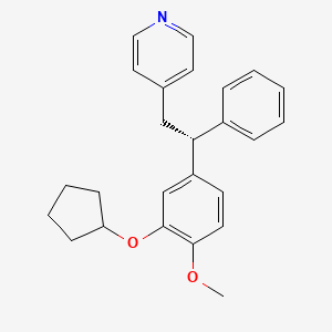 Chemical structure of CDP 840 hydrochloride