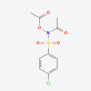 Chemical structure of N-Acetyl-N-acetoxy-4-chlorobenzenesulfonamide