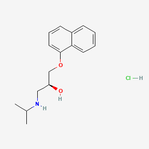 Chemical structure of Levopropranolol hydrochloride