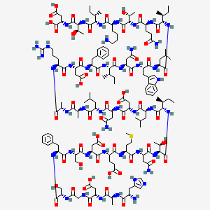 Chemical structure of GLP-2(1-33) (human)