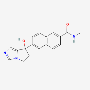 Chemical structure of TAK-700 (Orteronel)