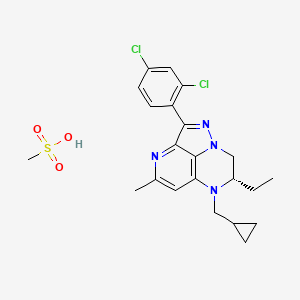 Chemical structure of NBI 35965 hydrochloride