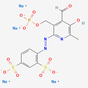 Chemical structure of PPADS tetrasodium salt