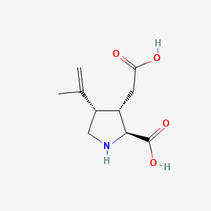 Chemical structure of Kainic acid