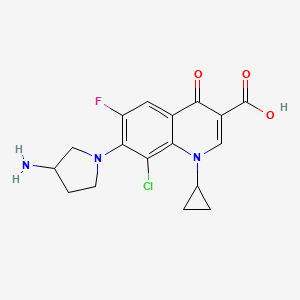 Chemical structure of Clinafloxacin